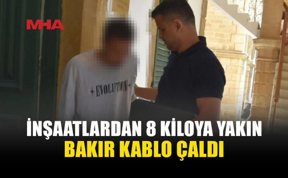 8 KİLO BAKIR KABLOYLA APARTMAN BOŞLUĞUNDA UYURKEN YAKALANDI