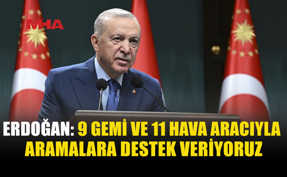 ERDOĞAN’DAN GİRNE’DEKİ GEMİ FACİASIYLA İLGİLİ AÇIKLAMA