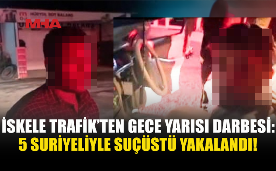 İSKELE’DE GECE YARISI TRAFİK OPERASYONU