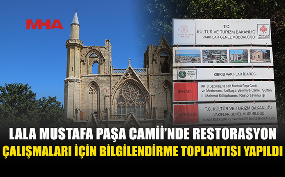 LALA MUSTAFA PAŞA CAMİİ’NDE RESTORASYON ÇALIŞMALARI SÜRÜYOR