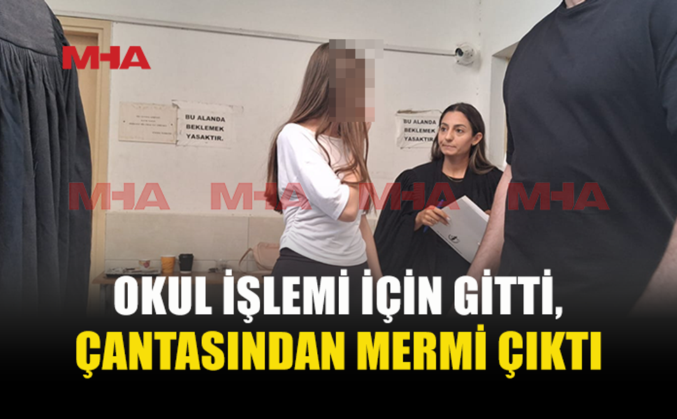 MAKYAJ ÇANTASINDA CANLI MERMİYLE YAKALANDI