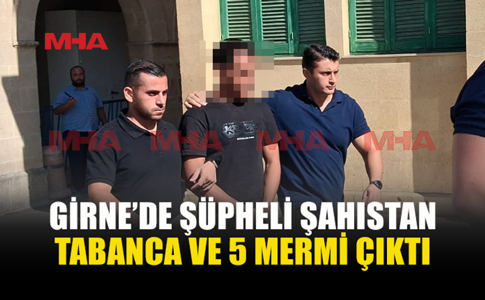 ŞÜPHE ÜZERİNE DURDURULDU, TABANCA VE MERMİYLE YAKALANDI