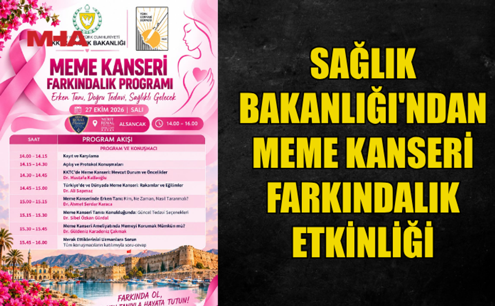 MEME KANSERİNDE ERKEN TANI İÇİN FARKINDALIK ETKİNLİĞİ DÜZENLENİYOR