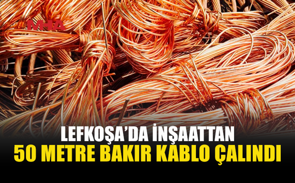 İNŞAAT ALANINDAN BAKIR KABLO ÇALAN ZANLI TUTUKLANDI
