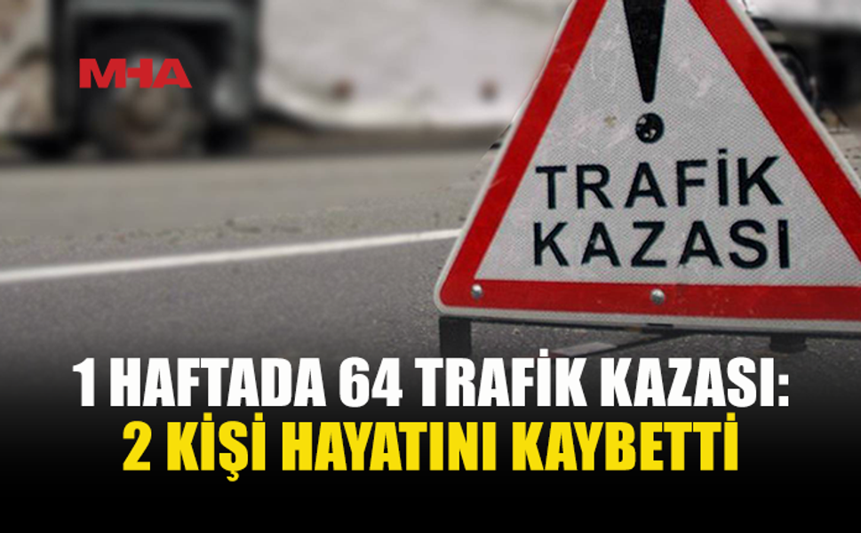 KKTC’DE 1 HAFTADA 64 TRAFİK KAZASI MEYDANA GELDİ