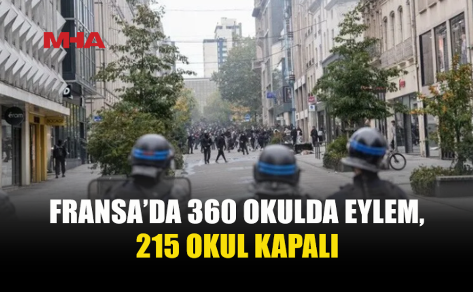 FRANSA’DA LİSE EYLEMLERİ BİR AYDIR SÜRÜYOR