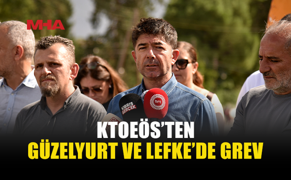 KTOEÖS, GÜZELYURT VE LEFKE BÖLGESİ OKULLARINDA GREV VE EYLEM YAPTI