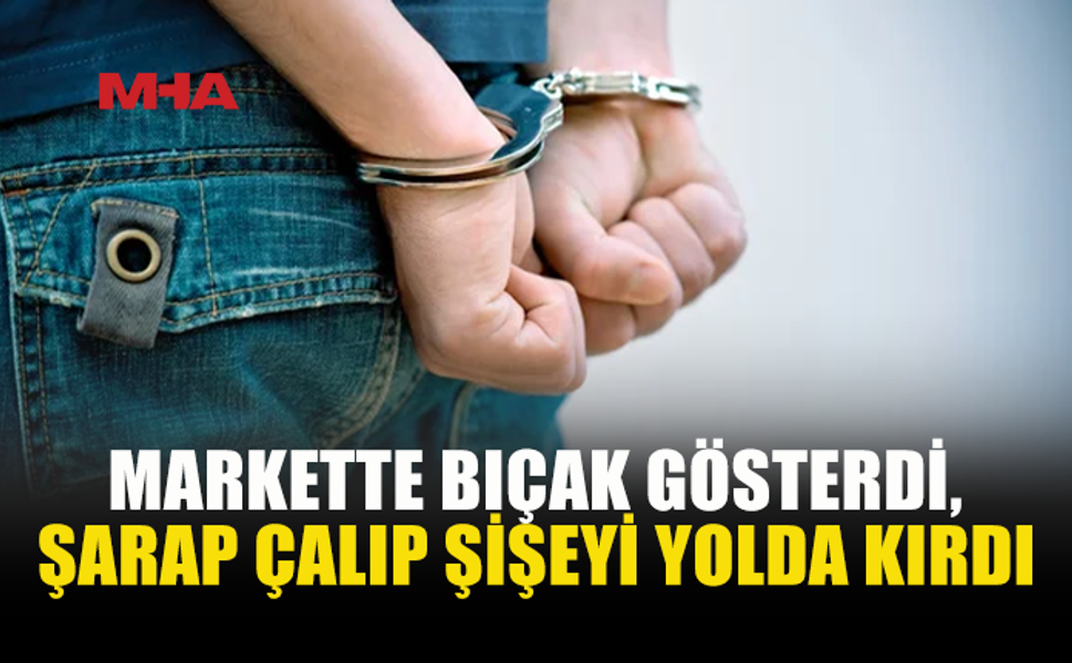 İSKELE’DE ALKOLLÜ ŞAHIS MARKETTE D*HŞET SAÇTI