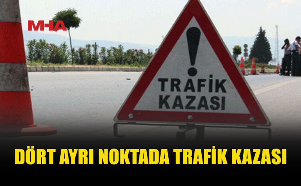 KKTC’DE DÖRT AYRI TRAFİK KAZASI MEYDANA GELDİ