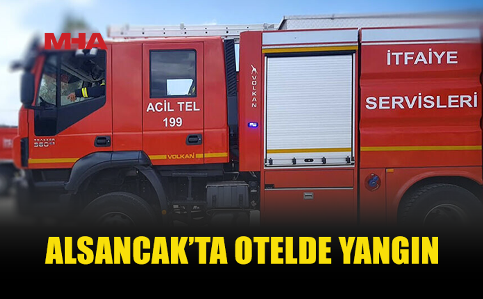 ALSANCAK’TA OTELDE TEKNİK BAKIM ODASINDA YANGIN ÇIKTI