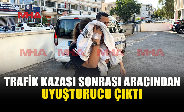 KAZA YAPTI, ARACINDAN UY❢ŞTURUCU EMARELERİ ÇIKTI