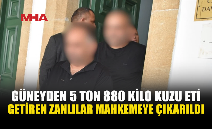 GÜNEYDEN 5 TON 880 KİLO KUZU ETİ GETİRDİLER