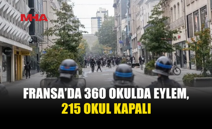FRANSA’DA LİSE EYLEMLERİ BİR AYDIR SÜRÜYOR